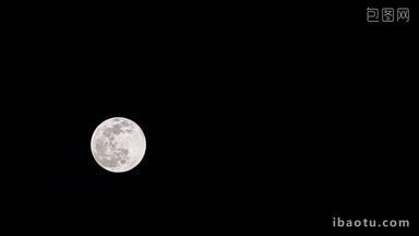 月亮延时实拍镜头